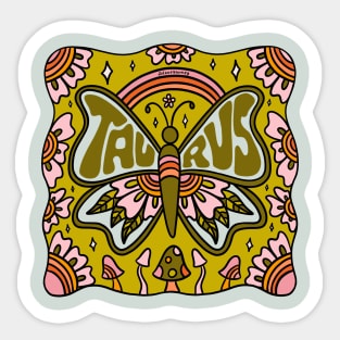 Taurus Butterfly Sticker